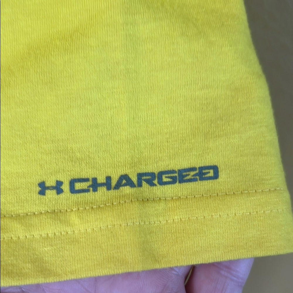 NWT Under Armour Yellow Short Sleeve Graphic Tee - Picture 7 of 7